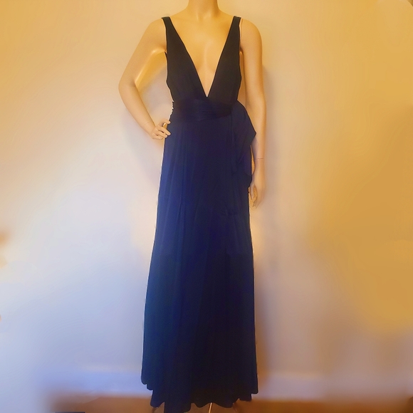 Free People Dresses & Skirts - Free People Double Deep V-neck Gown